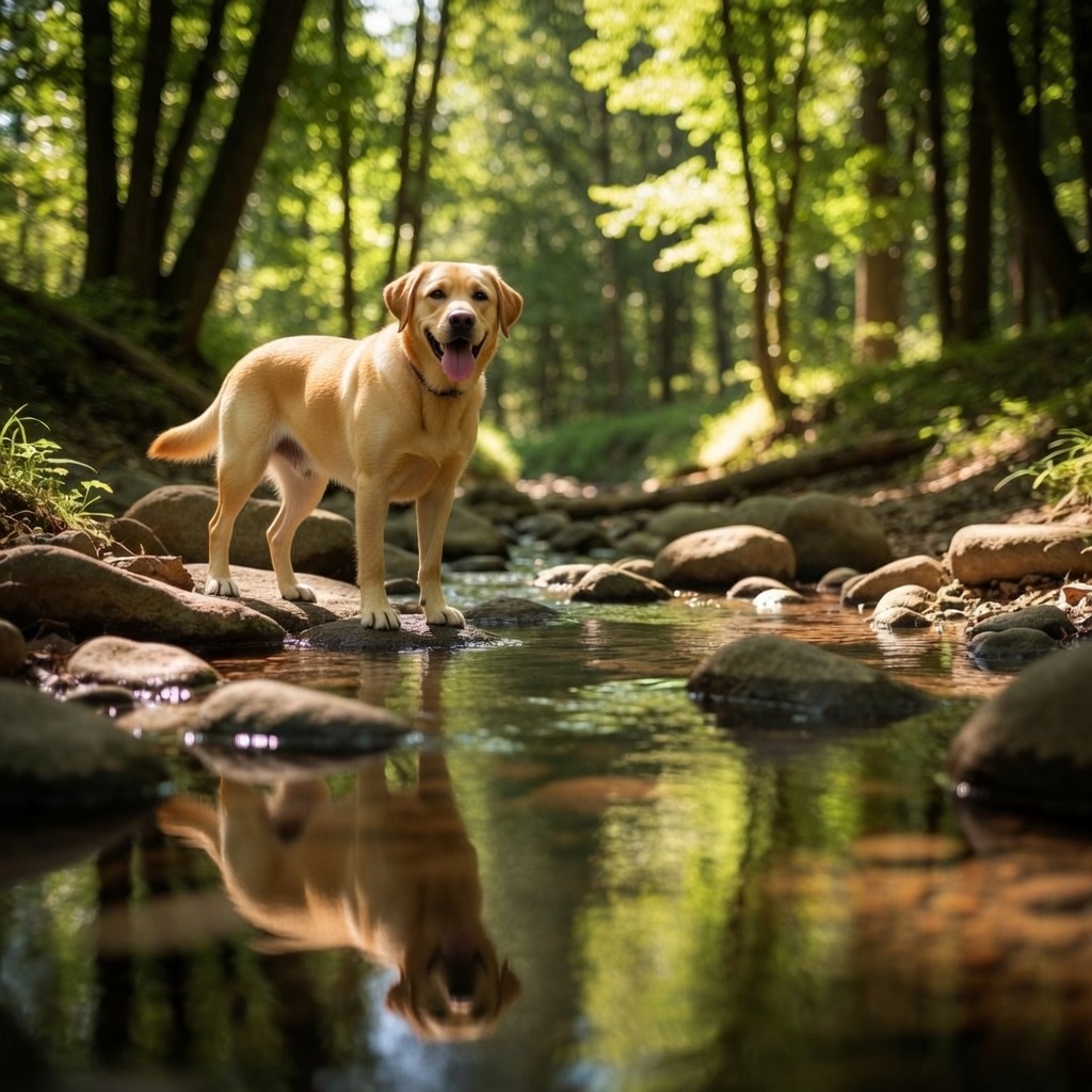 Peaceful forest stream